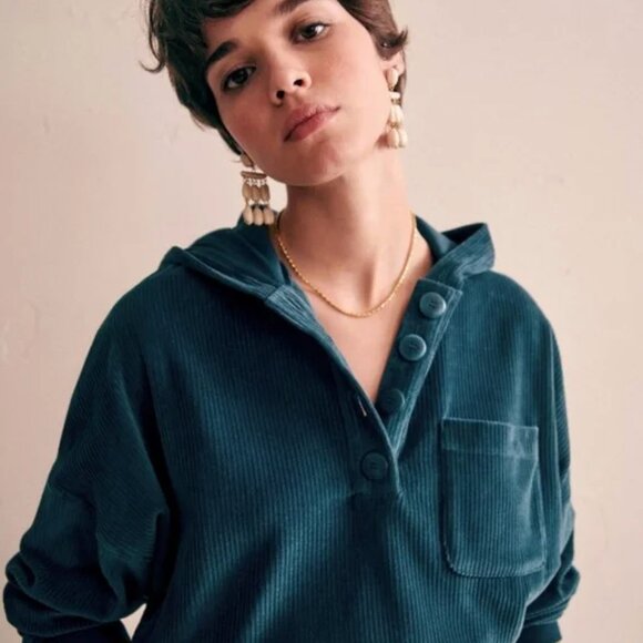 Sezane Anatole Sweatshirt Blue - Picture 1 of 7